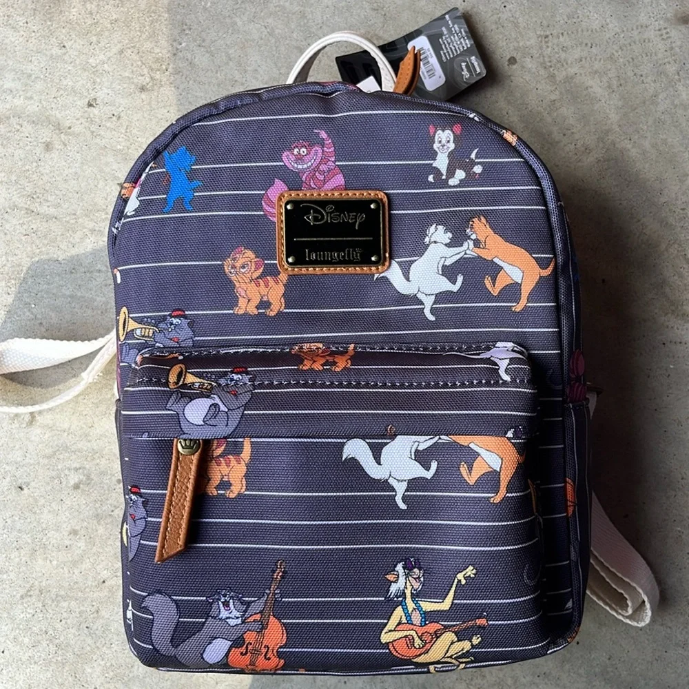 Disney x loungefly cats mini backpack NWT